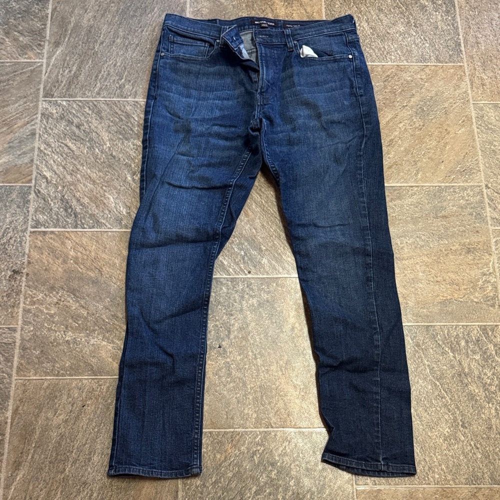Michael Kors Men's Slim Jeans in Dark Blue